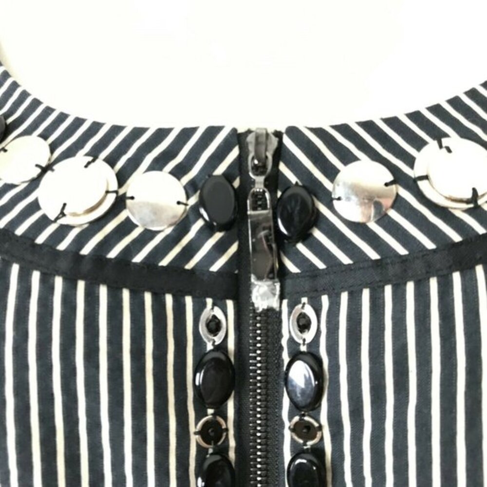 Worth Black Striped Embellished Blazer Jacket NWOT - Picture 6 of 8